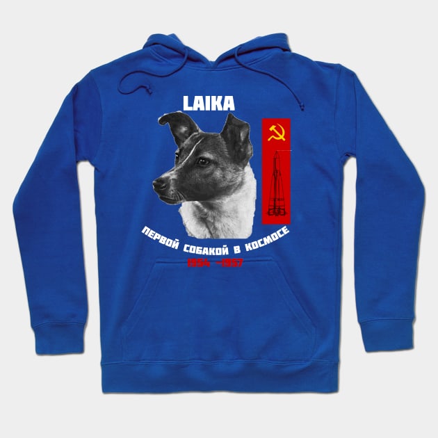 Laika the Space Dog Hoodie by ocsling